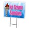 Signmission Ice Cream Sundaes Yard Sign & Stake outdoor plastic coroplast window, C-1216-DS-Ice Cream Sundaes C-1216-DS-Ice Cream Sundaes - alternate 1